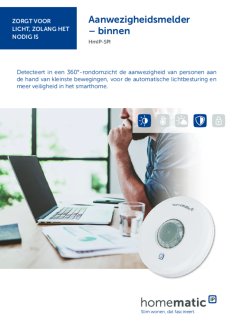 Datasheet van Homematic IP Aanwezigheidsmelder