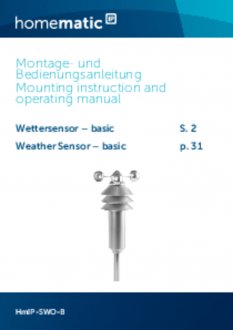 Handleiding van Homematic IP Weerstation basis