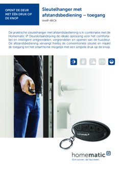 Datasheet van Homematic IP Sleutelhanger afstandsbediening voor smart lock