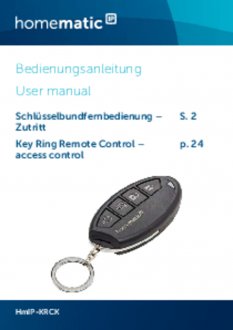 Handleiding van Homematic IP Sleutelhanger afstandsbediening voor smart lock
