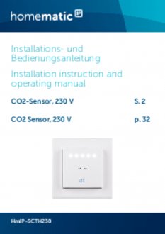 Handleiding van Homematic IP CO2 meter en sensor