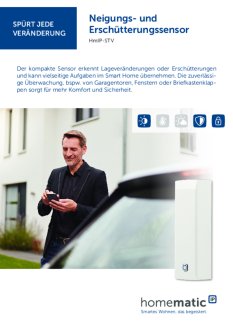 Datasheet van Homematic IP Kantel en trilling sensor