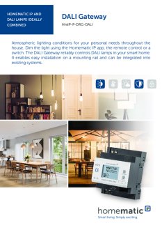 Datasheet van Homematic IP DALI controller