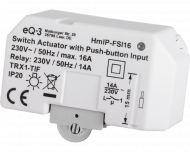 De Homematic IP inbouw schakel module tot 3200 Watt wordt ingebouwd in een inbouwdoos of verdeeldoos voor elektra en kan onzichtbaar weggewerkt worden.