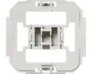 Met deze Merten wipvlak adapter kunnen Merten wipvlakken en afdekramen uit de serie System M, Atelier M, 1 M, M Plan, M Smart, M Arc, M Star, Atelier Basis en M1 Basis toegepast worden op Homematic IP schakelaars en dimmers.