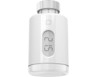 De Homematic IP slimme thermostaatknop Pure regelt de toevoer van warm CV water naar een radiator.