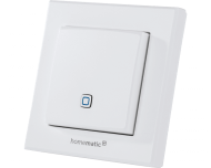 De Homematic IP temperatuursensor meet temperatuur en luchtvochtigheid en is geschikt voor opbouw montage aan de wand.