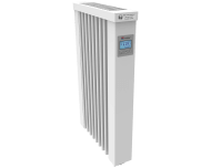 Thermify elektrische radiator 650 watt, met ingebouwde thermostaat. Geschikt voor ruimtes tot 16 m3 in een slecht geïsoleerde woning tot bouwjaar 1975 met energielabel D of lager, of 22 m3 in een matig geïsoleerde woning tot bouwjaar 2005 met energielabel C, of 30 m3 in een goed geïsoleerd woning tot bouwjaar 2021 met energielabel B of hoger.