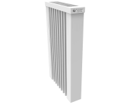 Thermify elektrische radiator 650 watt, zonder ingebouwde thermostaat. Geschikt voor ruimtes tot 16 m3 in een slecht geïsoleerde woning tot bouwjaar 1975 met energielabel D of lager, of 22 m3 in een matig geïsoleerde woning tot bouwjaar 2005 met energielabel C, of 30 m3 in een goed geïsoleerd woning tot bouwjaar 2021 met energielabel B of hoger.